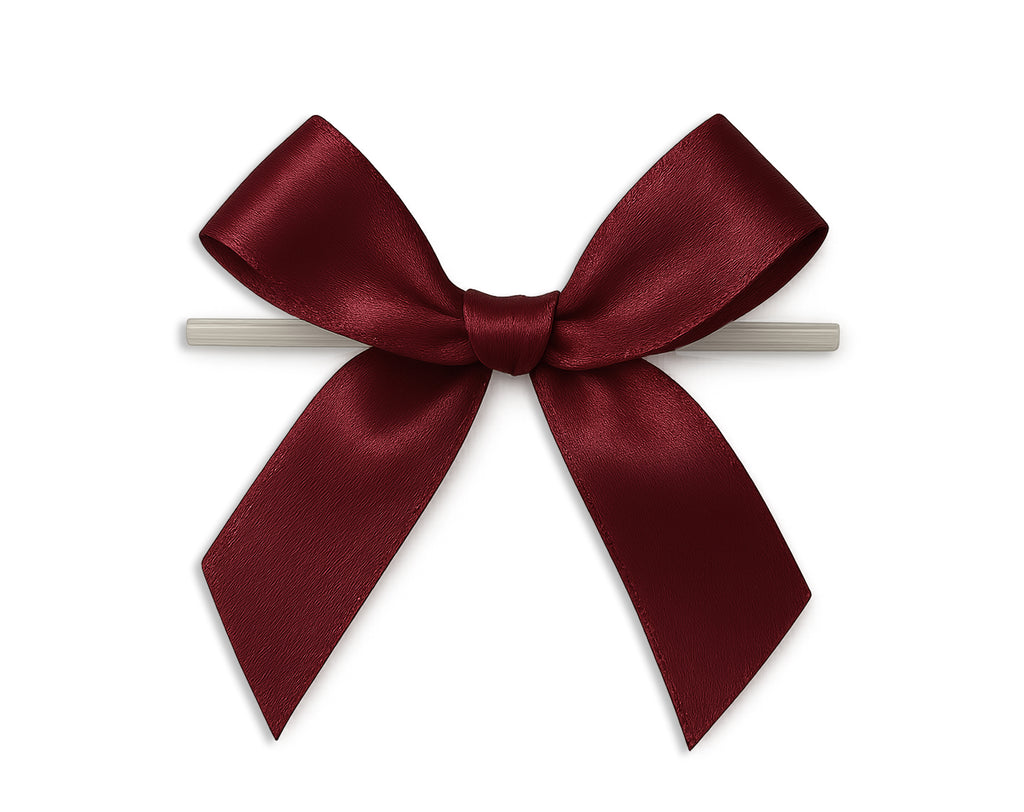 MINI FIOCCO IN RASO BORDO' 6x6x1.5Cm CON LEGAFACILE | Perfetto per confezionare uova di Pasqua