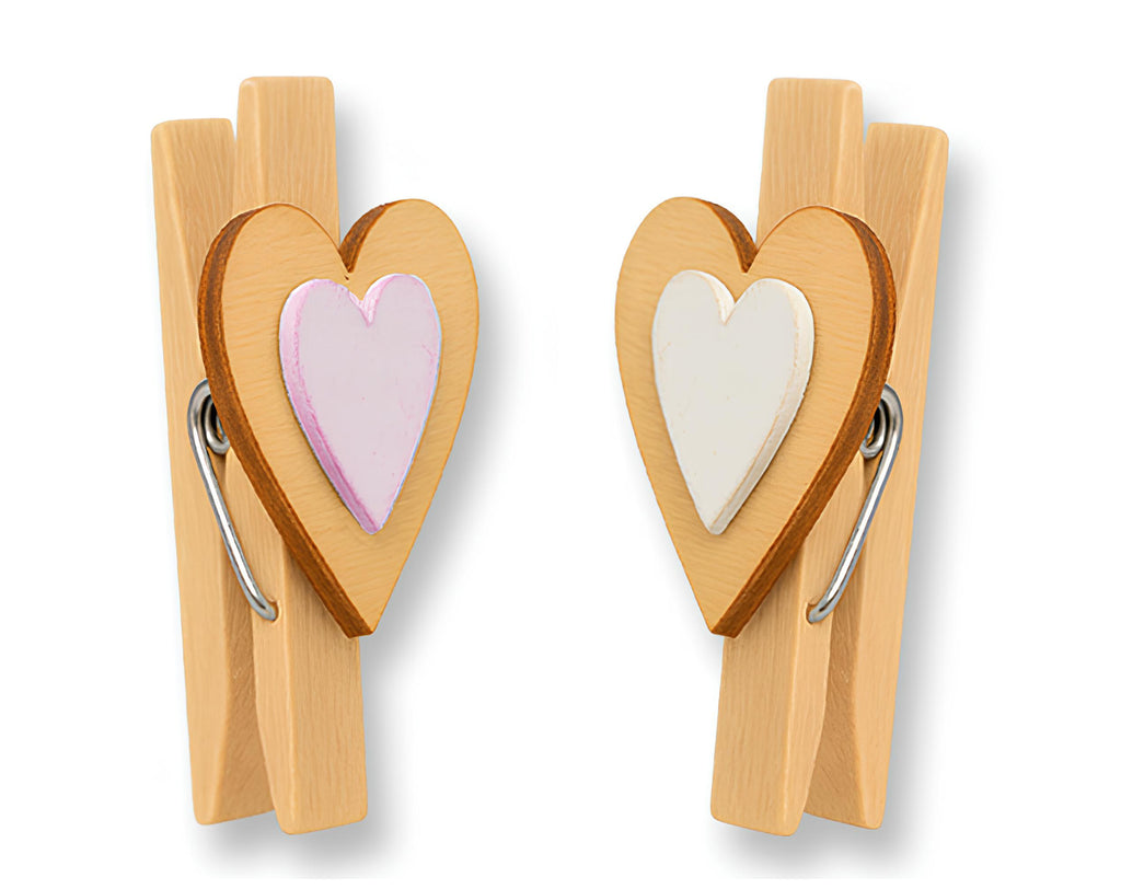 MOLLETTINO IN LEGNO A FORMA DI CUORE | Sorpresa per uova di Pasqua