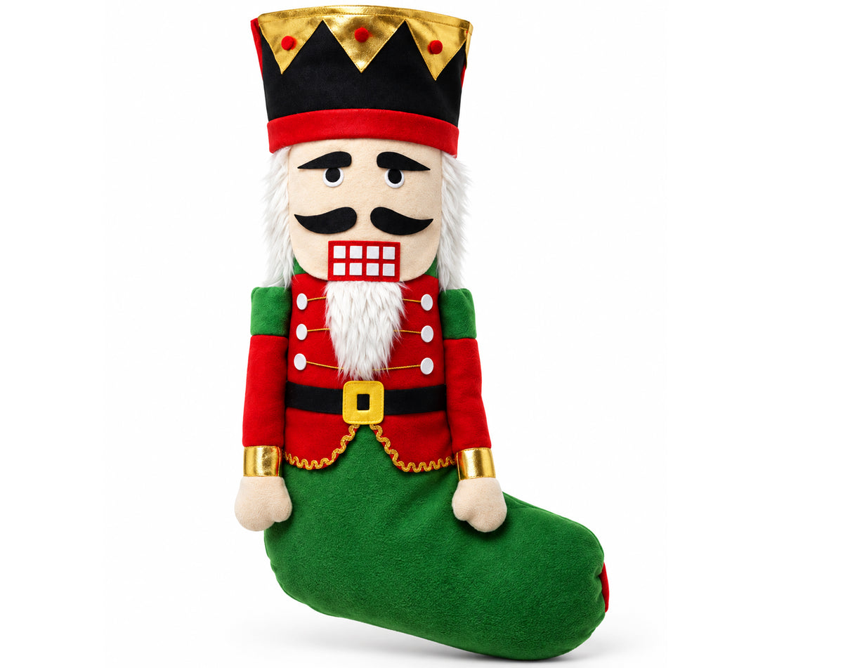 KERSTSOK NOTENKRAKER 2 KLEUREN 55CM