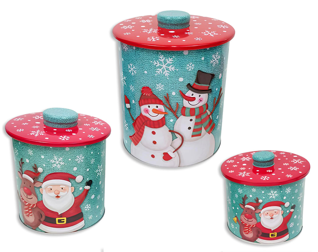 SET DE 3 LATAS NAVIDEÑAS
