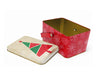 SCATOLA LATTA CON MANICO DECORO NATALIZIO 8x14CM