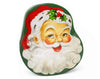 SCATOLA VISO DI BABBO NATALE IN LATTA 23x20CM