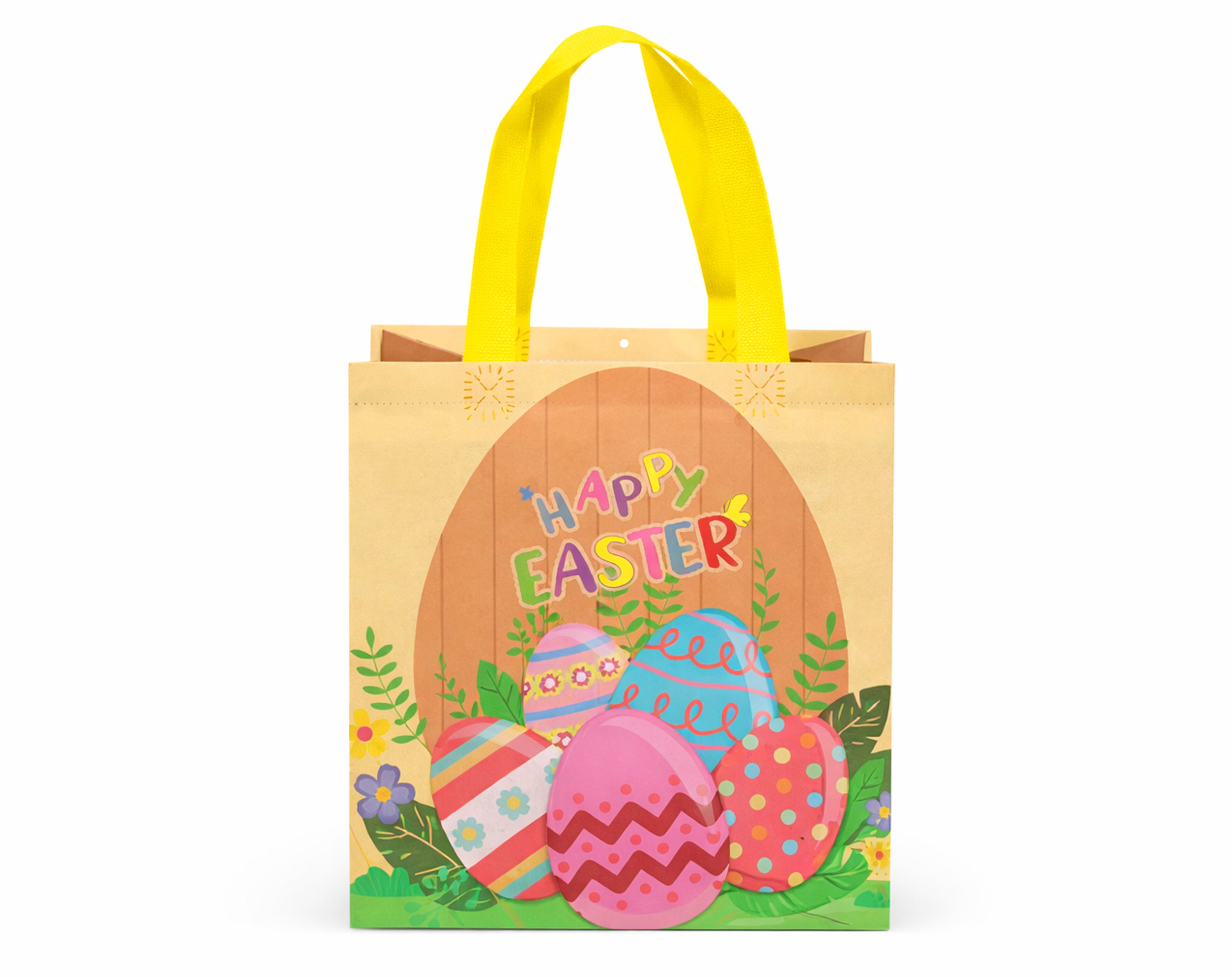 Bolsa de plástico decorada para Pascua (23 x 22 cm) | Envases para dulces de Pascua