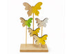 Decoración de flores y mariposas de madera | Decoraciones de Pascua
