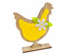 Gallina de Pascua de madera y fieltro | Regalos de Pascua