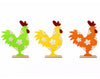 Gallina de Pascua de fieltro con base de madera | Regalos de Pascua