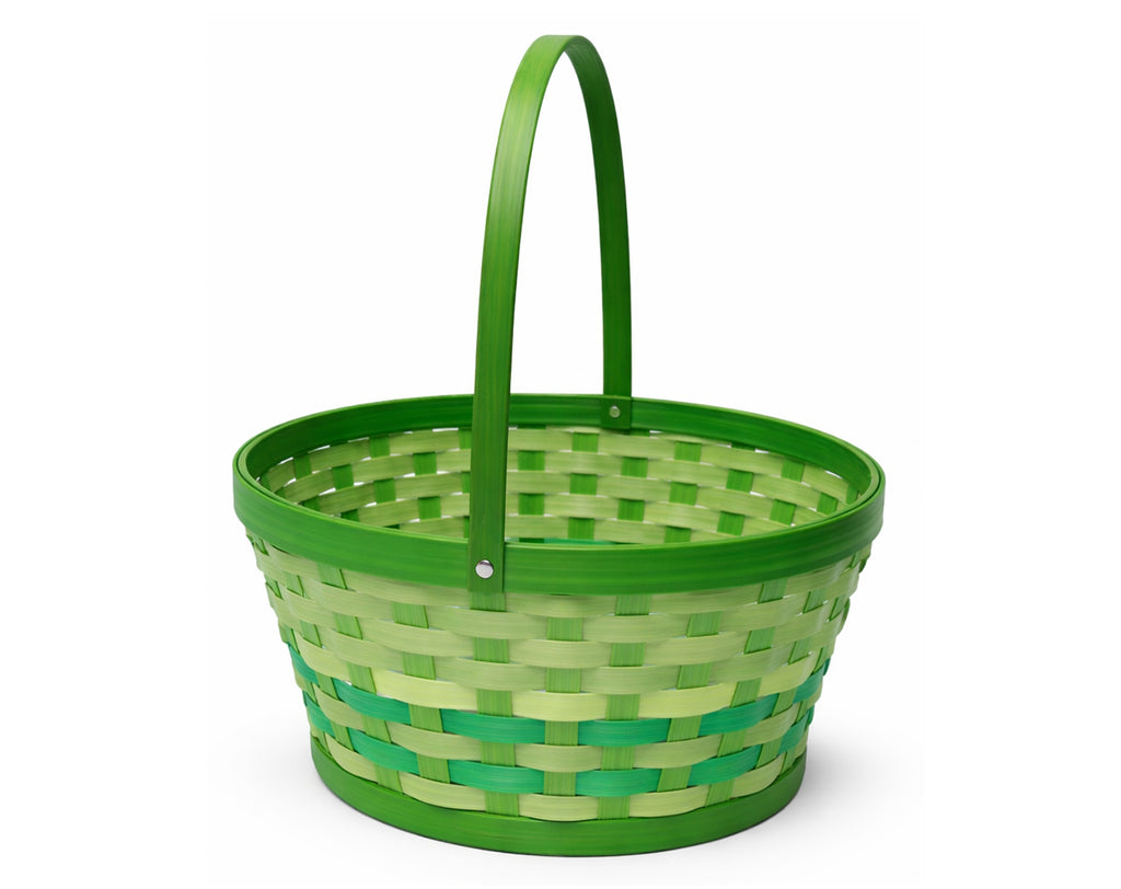 CESTA TEJIDA OVALADA CON ASA | Embalaje para dulces de Pascua