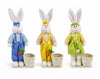 Conejo de Pascua de pie con cesta, 61 cm | Embalaje para dulces de Pascua