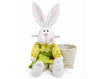 Conejo de Pascua sentado con cesta, 41 cm | Embalaje de dulces de Pascua