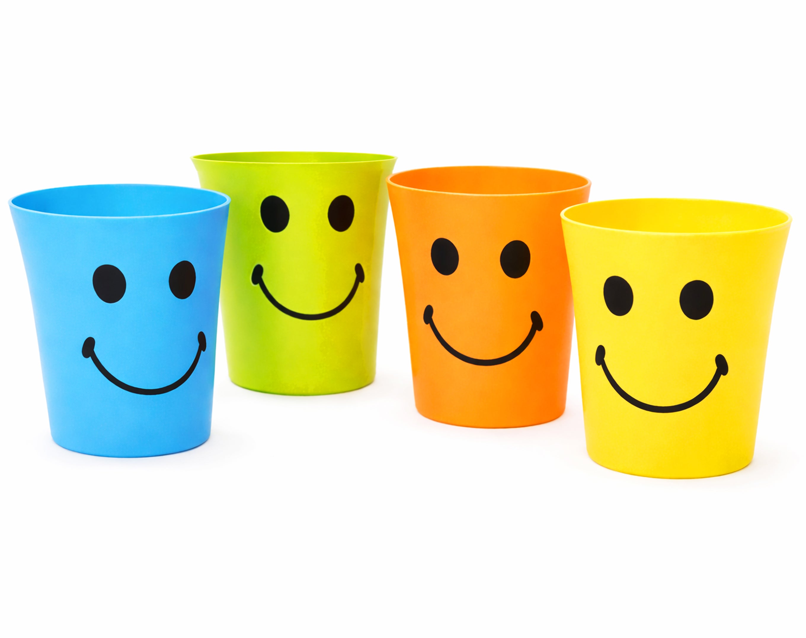 Juego de 4 vasos de plástico de 250 ml