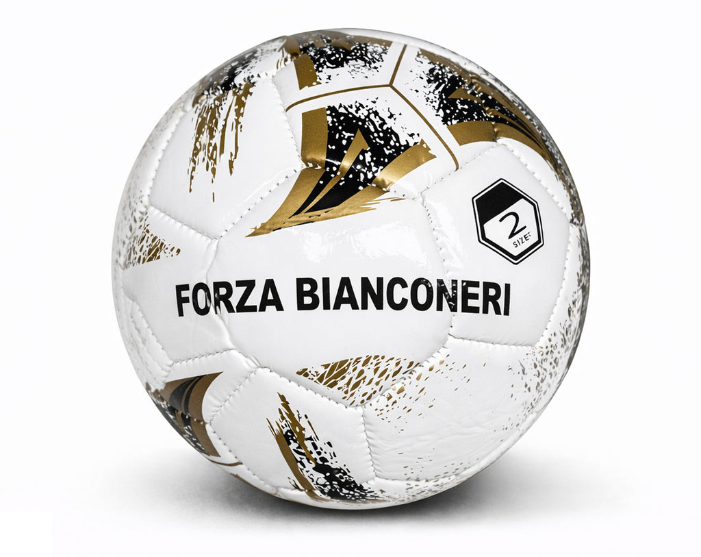 PALLONE CUOIO 25CM BIANCO NERO | Sorpresa per uova di Pasqua tifosi