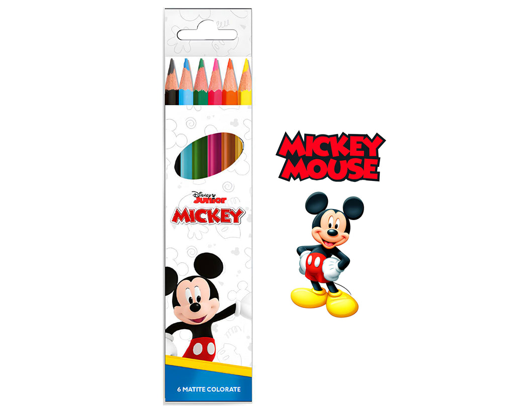 SET 6 PASTELLI COLORATI MICKEY MOUSE | Sorpresa per uova di Pasqua