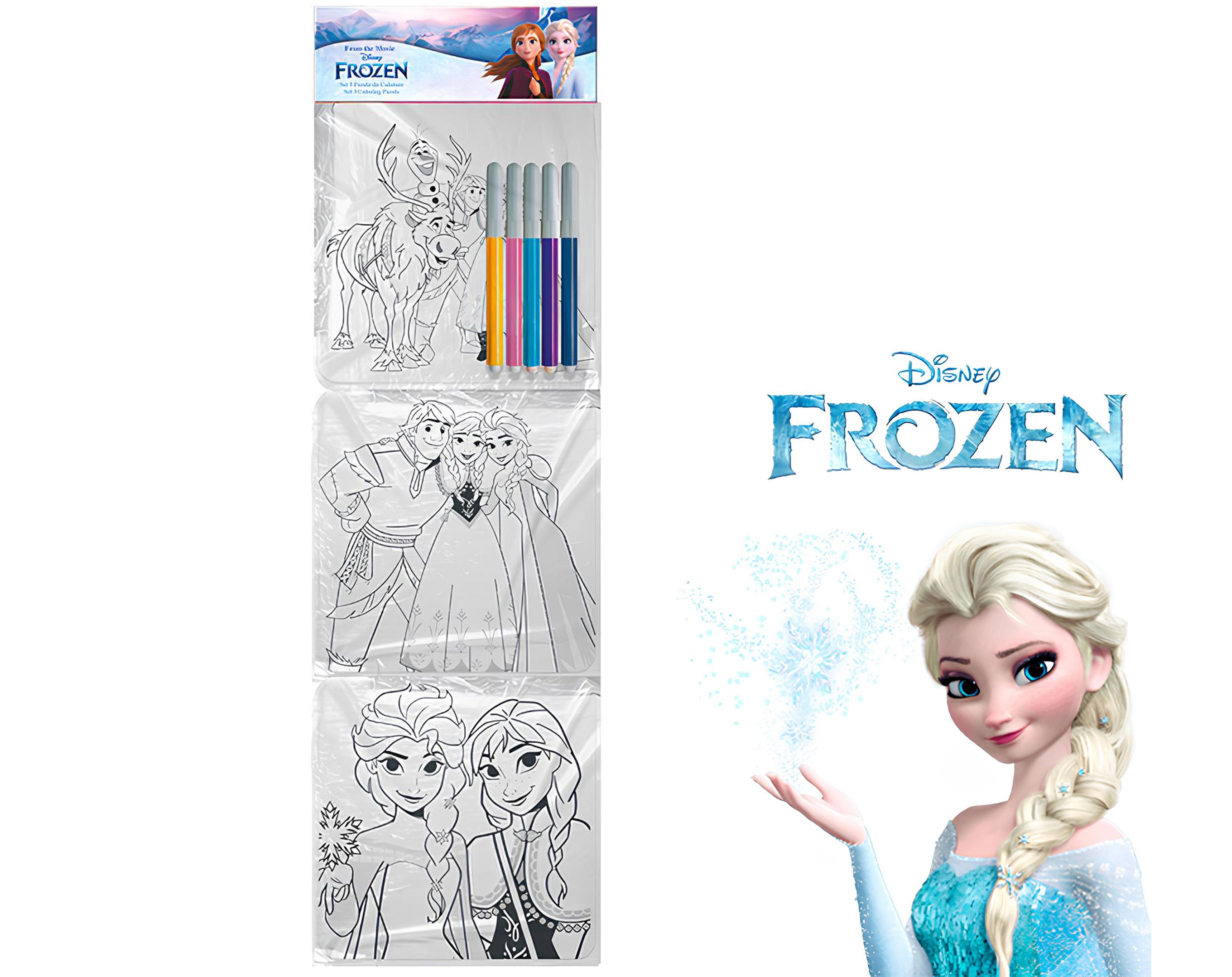 SET 3 QUADRETTI DA COLORARE FROZEN | Sorpresa per uova di Pasqua