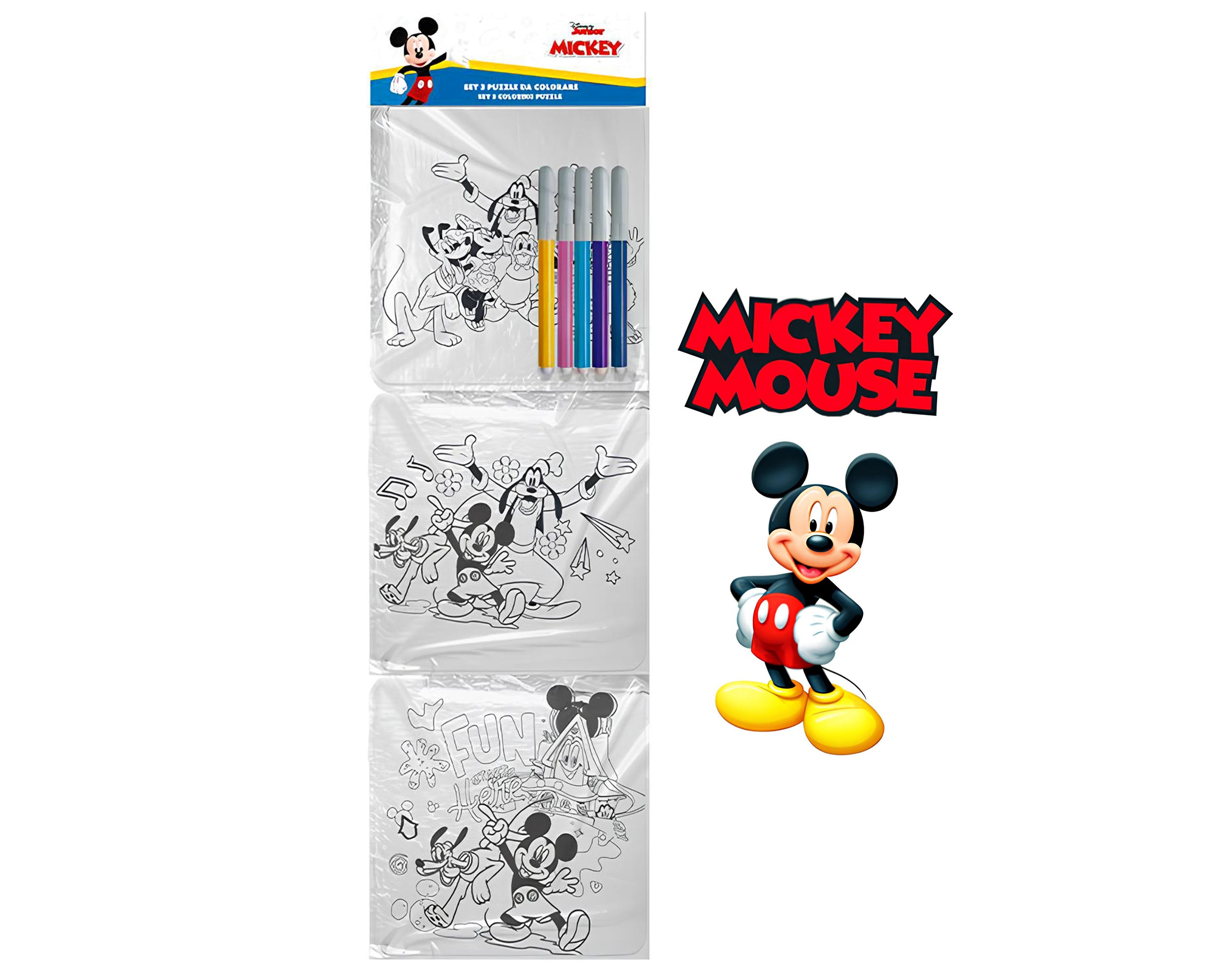 SET 3 QUADRETTI DA COLORARE MICKEY MOUSE | Sorpresa per uova di Pasqua