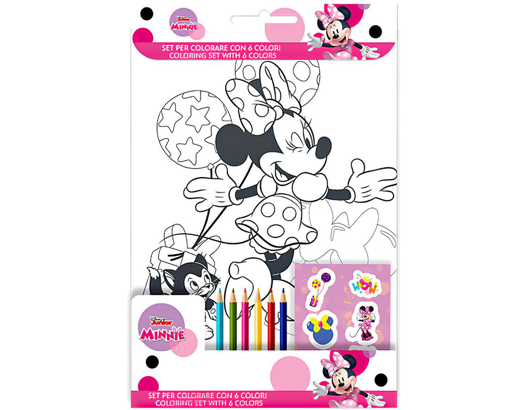 SET DA COLORARE CON 6 COLORI MINNIE | Sorpresa per uova di Pasqua