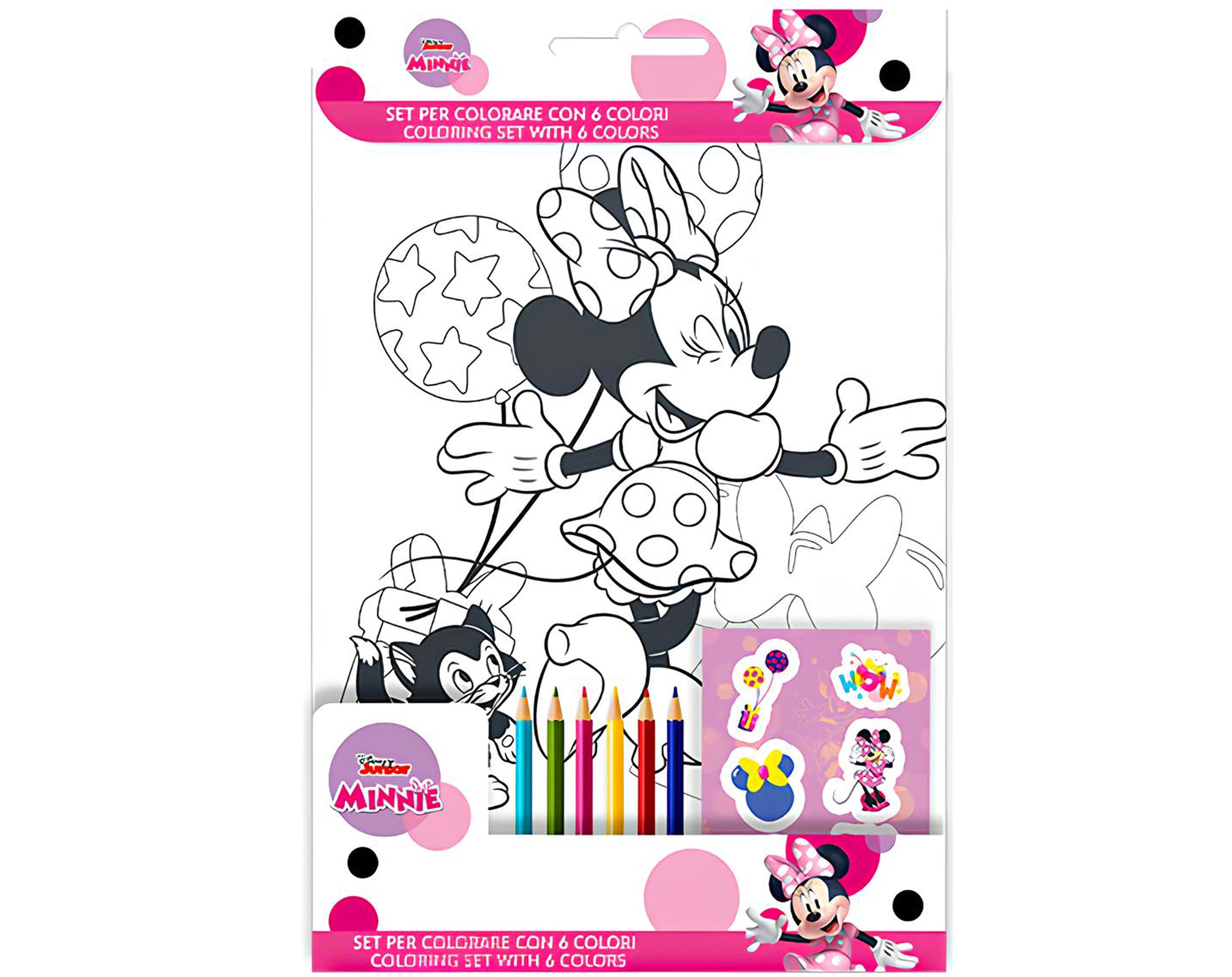 SET DA COLORARE CON 6 COLORI MINNIE | Sorpresa per uova di Pasqua