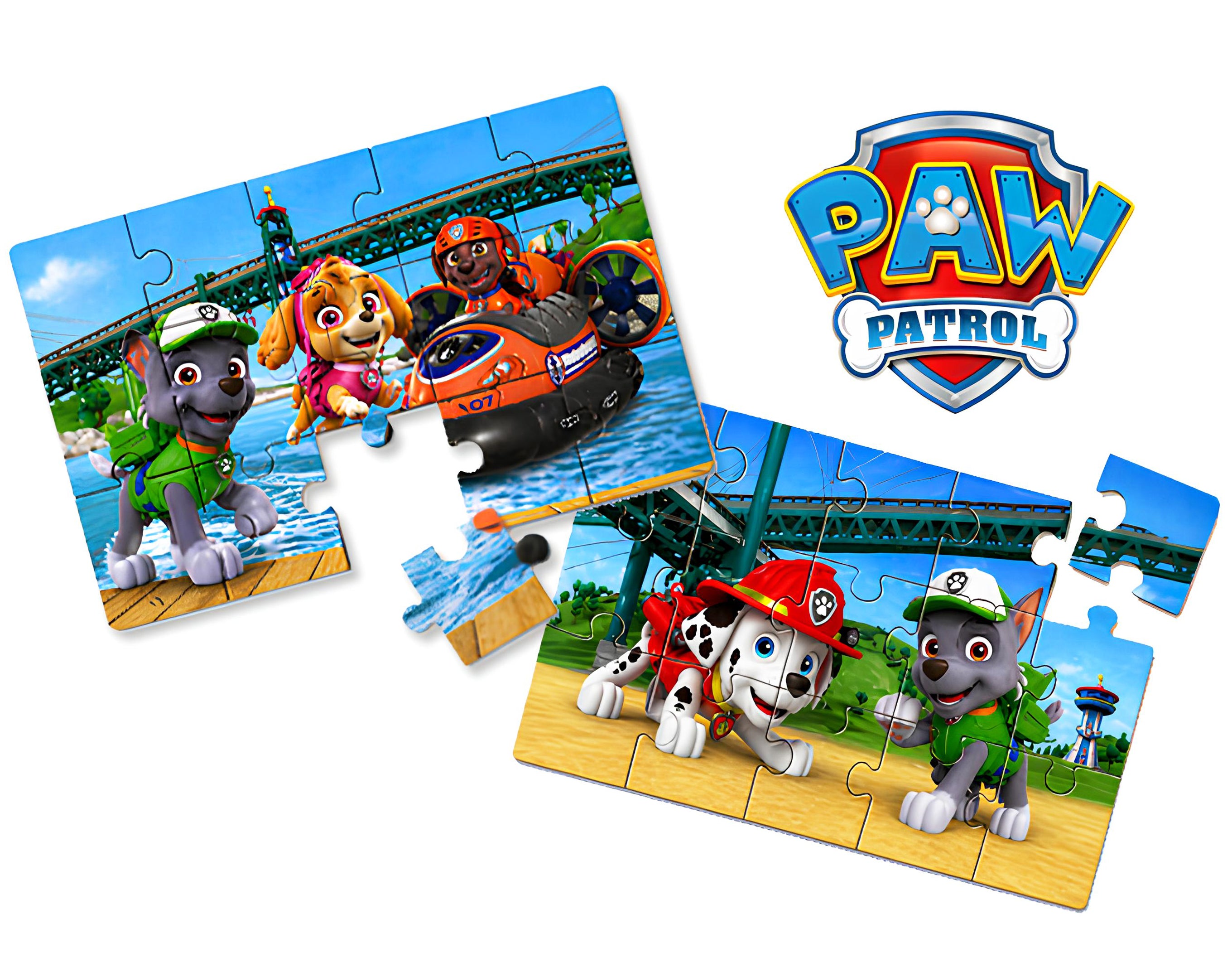 BUSTINA PUZZLE PAW PATROL 15 PEZZI | Sorpresa per uova di Pasqua