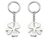 PORTACHIAVI SILVER AGRIFOGLIO GOOD LUCK | Sorpresa per uova di Pasqua