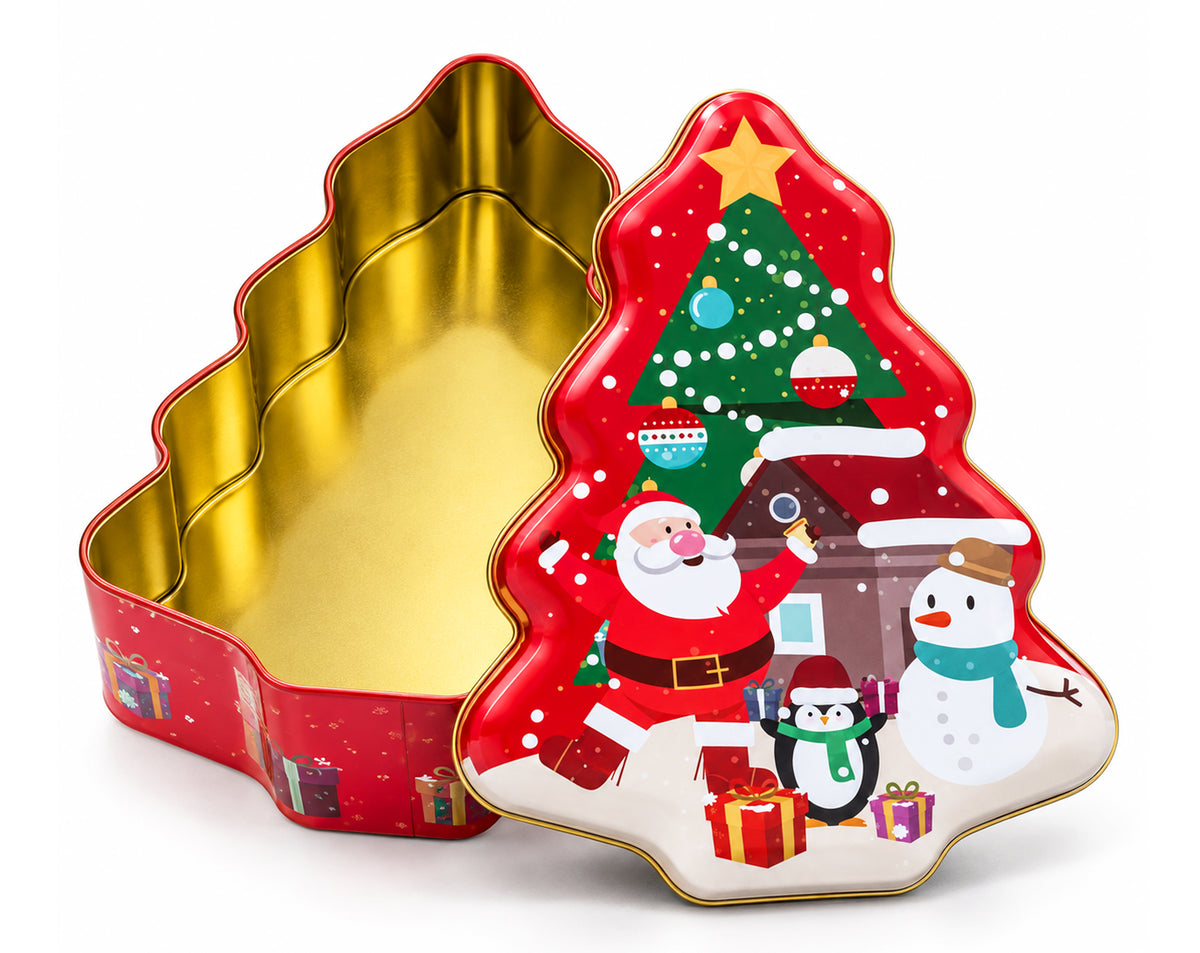SCATOLA ALBERO NATALIZIO IN LATTA 18CM
