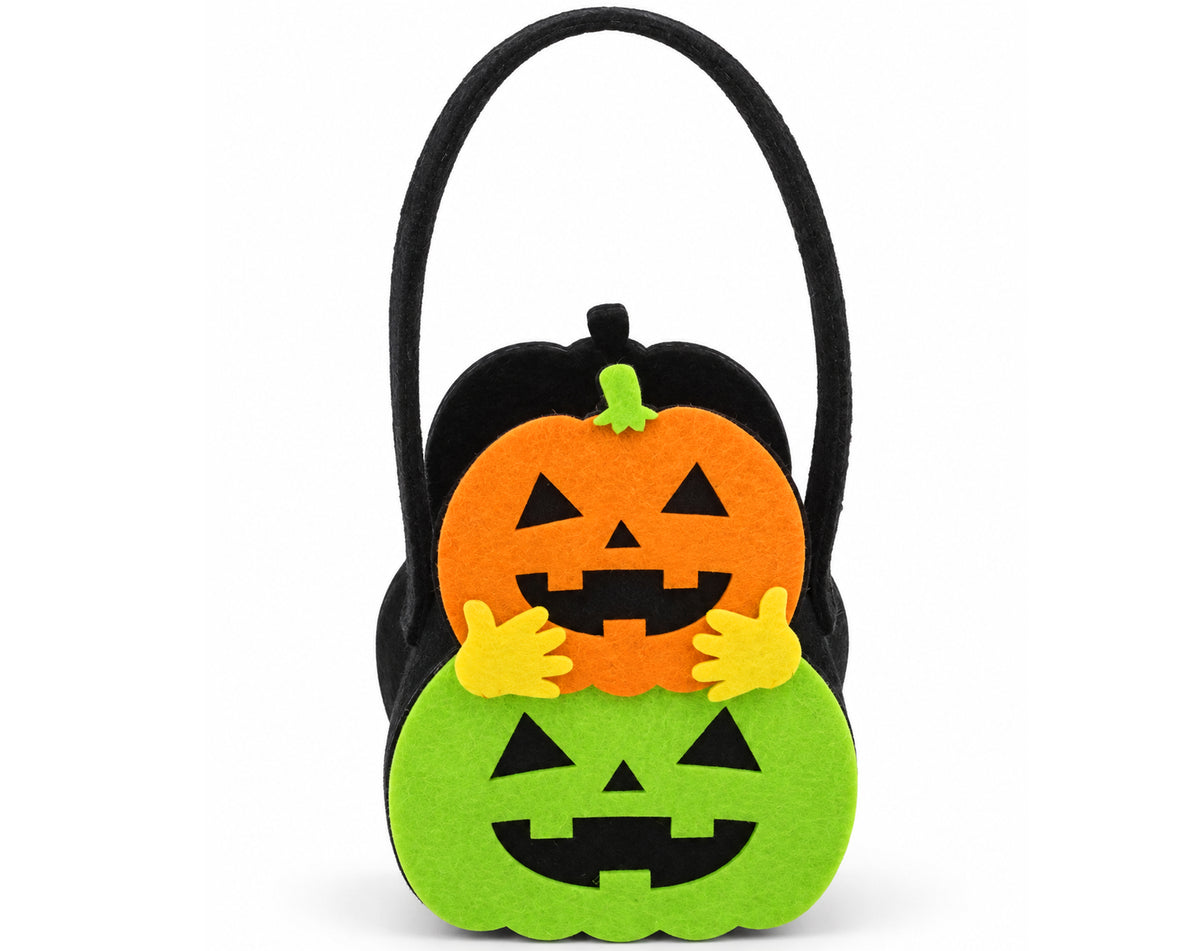 CONTENITORE IN FELTRO DOUBLE FACE HALLOWEEN 15X12CM