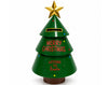 SCATOLA ALBERO NATALIZIO IN LATTA VERDE/ROSSO 36X19CM