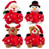 PELUCHE 4 SOGGETTI NATALIZI DA 24CM + PLAID DA 90X75CM
