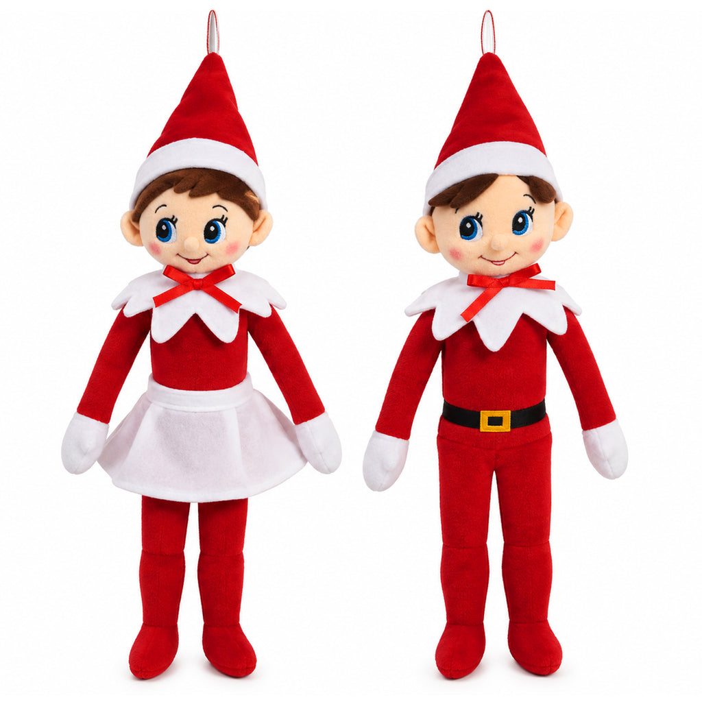 PELUCHE ELFO NATALIZIO DA 60CM IN 2 VARIANTI
