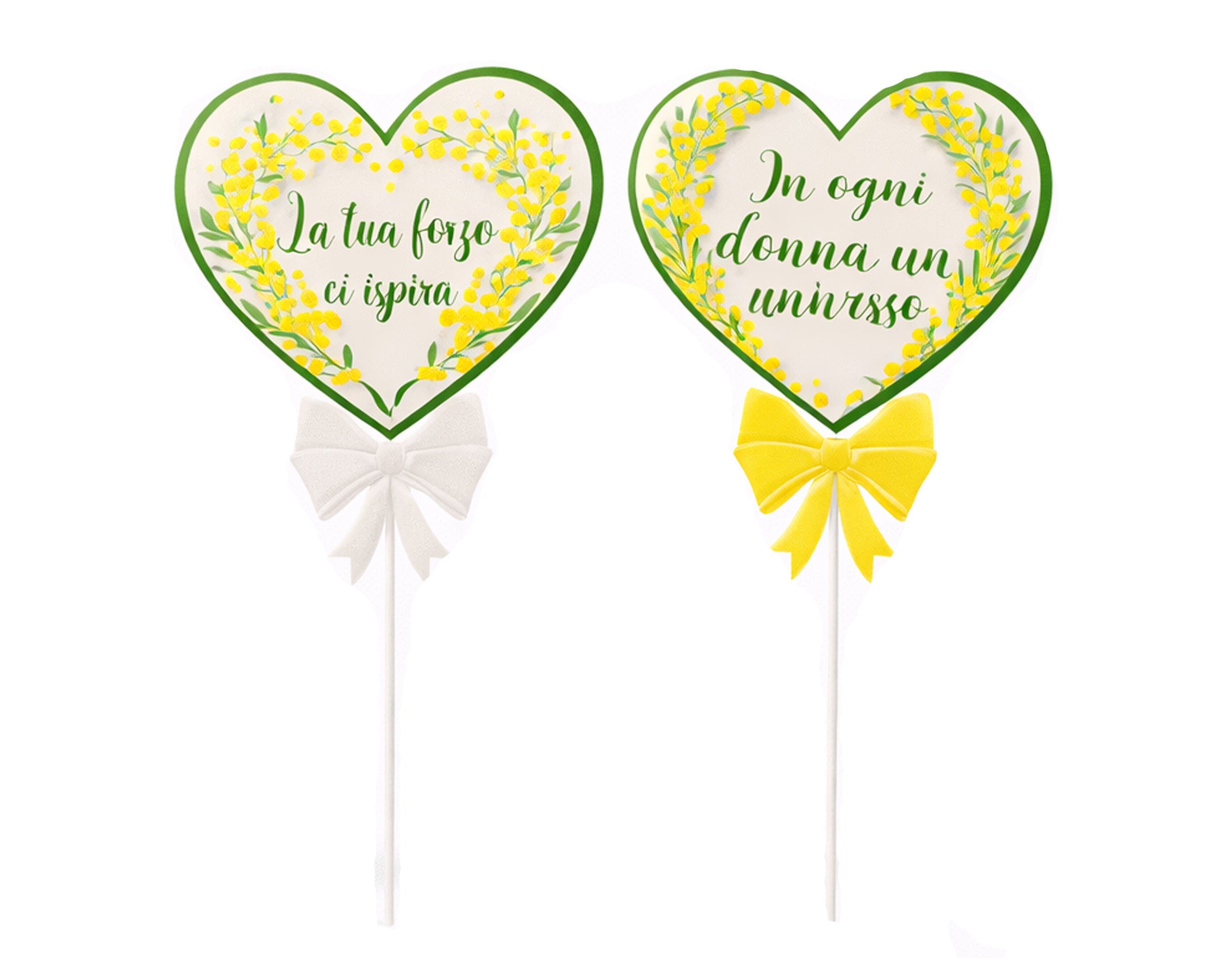 SPILLONE CUORE CON FRASE FESTA DELLA DONNA 31CM