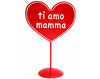 CUORE IN LATTA FESTA DELLA MAMMA 21X14CM