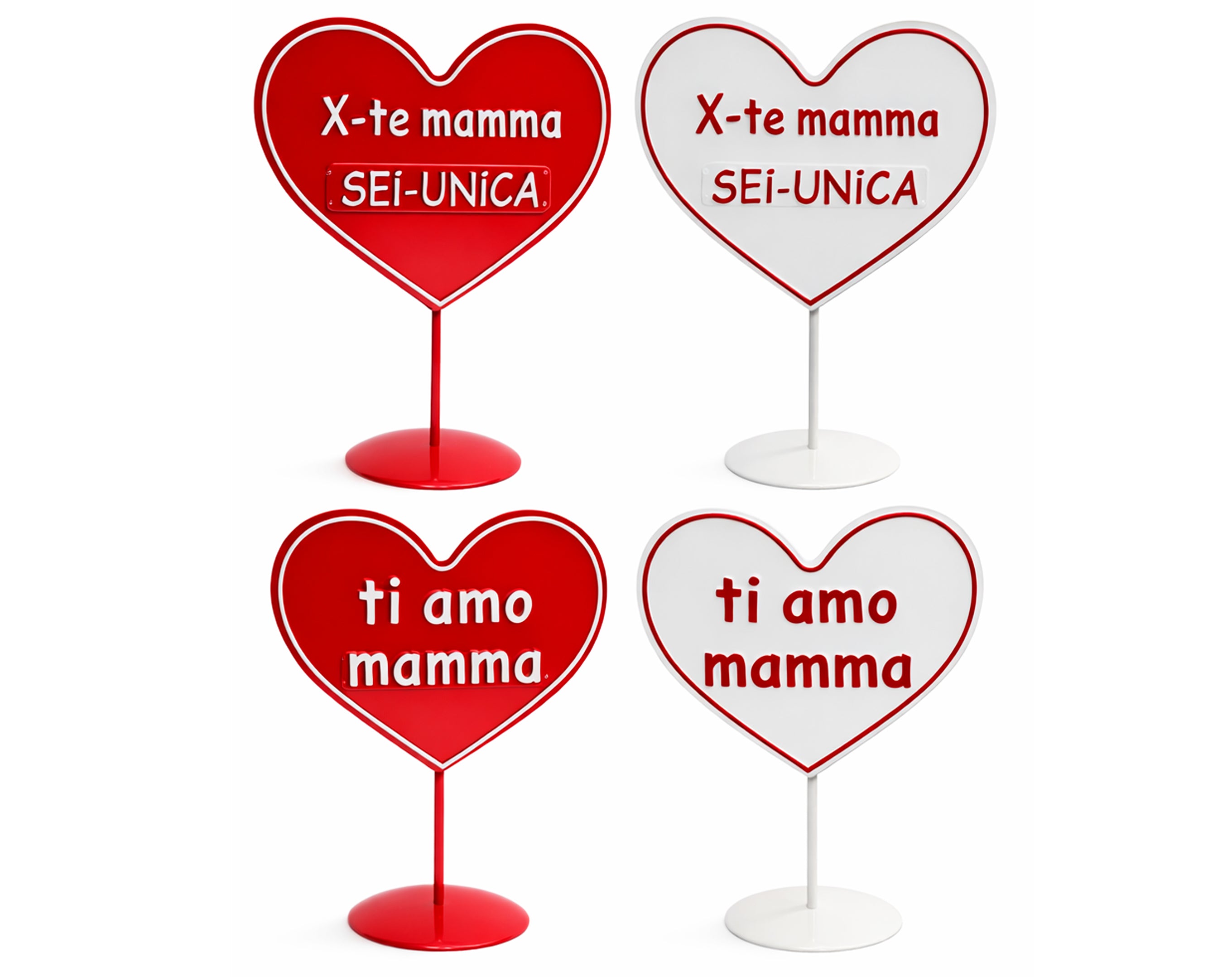 CUORE IN LATTA FESTA DELLA MAMMA 21X14CM