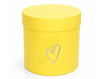 SCATOLA IN CARTONE TONDA GIALLO 11X11CM