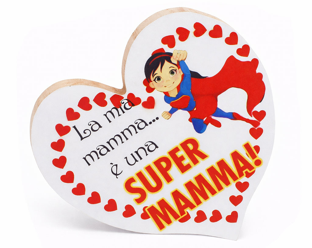 CORAZÓN DE MADERA PARA MAMÁ