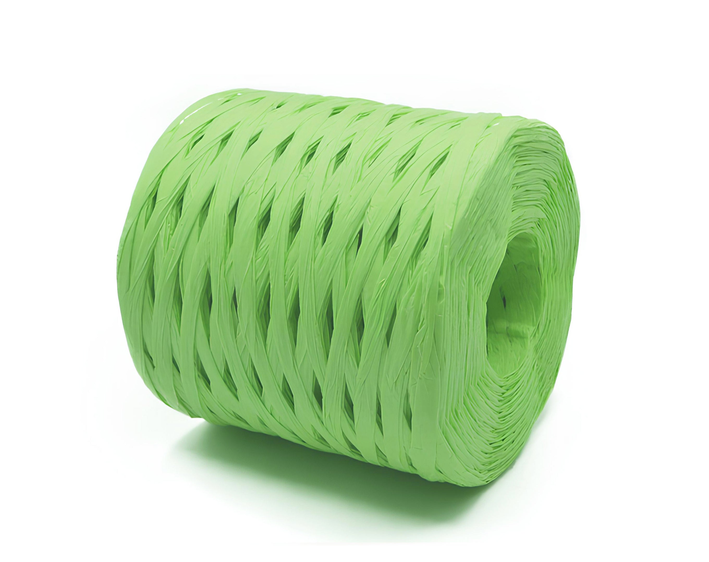 ROTOLO RAFFIA VERDE MELA 200MT PER CONFEZIONI E UOVA DI PASQUA