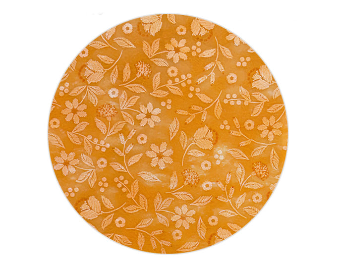 TNT TONDO D.100 RICAMATO ALBICOCCA