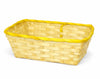 Cesta rectangular de madera tejida | Embalaje para dulces de Pascua