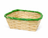 CESTA CUADRADA DE MADERA TEJIDA | Embalaje para dulces de Pascua