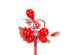 PICK FARFALLA POIS ROSSO