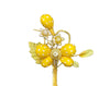 PICK FARFALLA POIS GIALLO