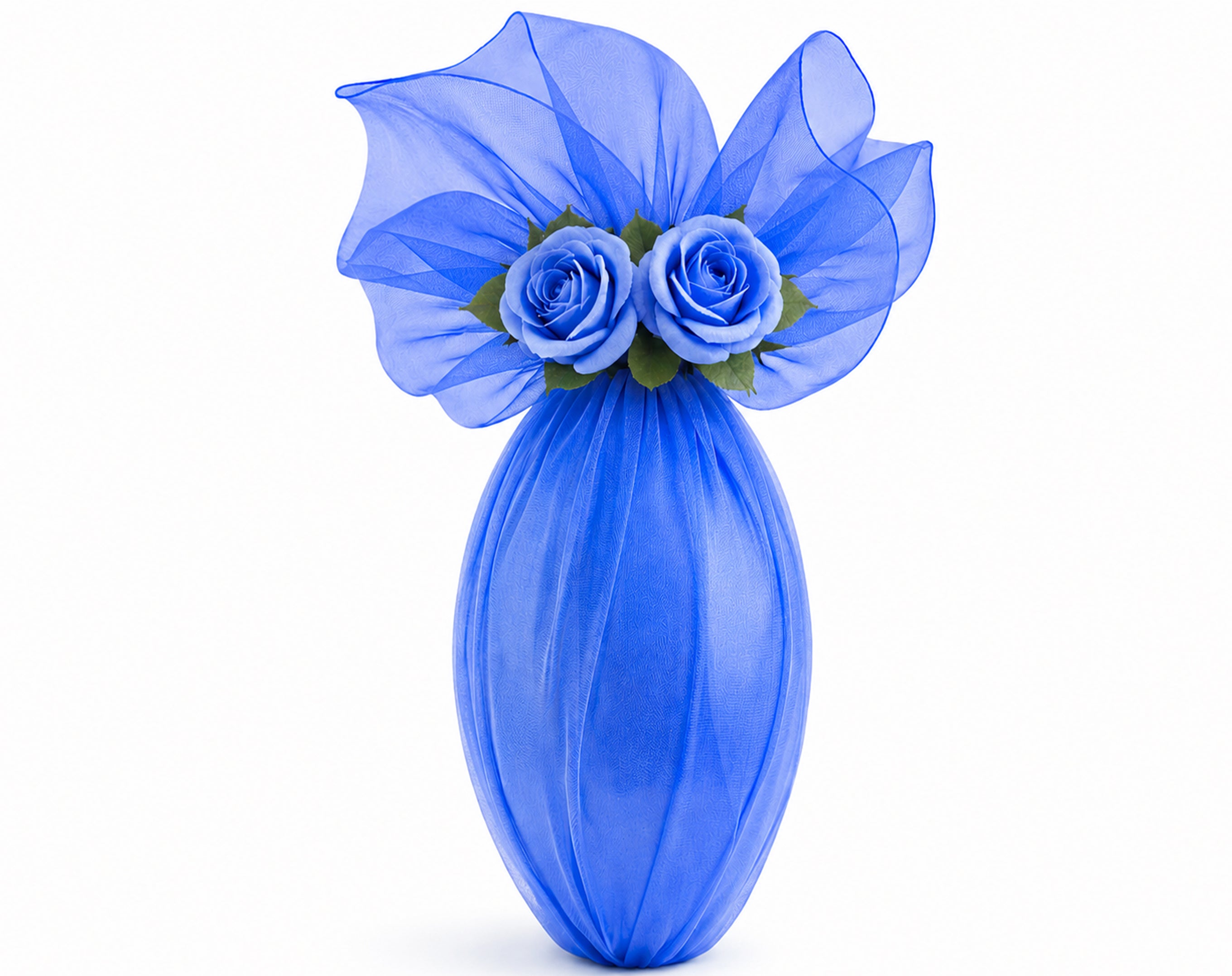 TULLE ORGANZA TONDO D.100 BLU