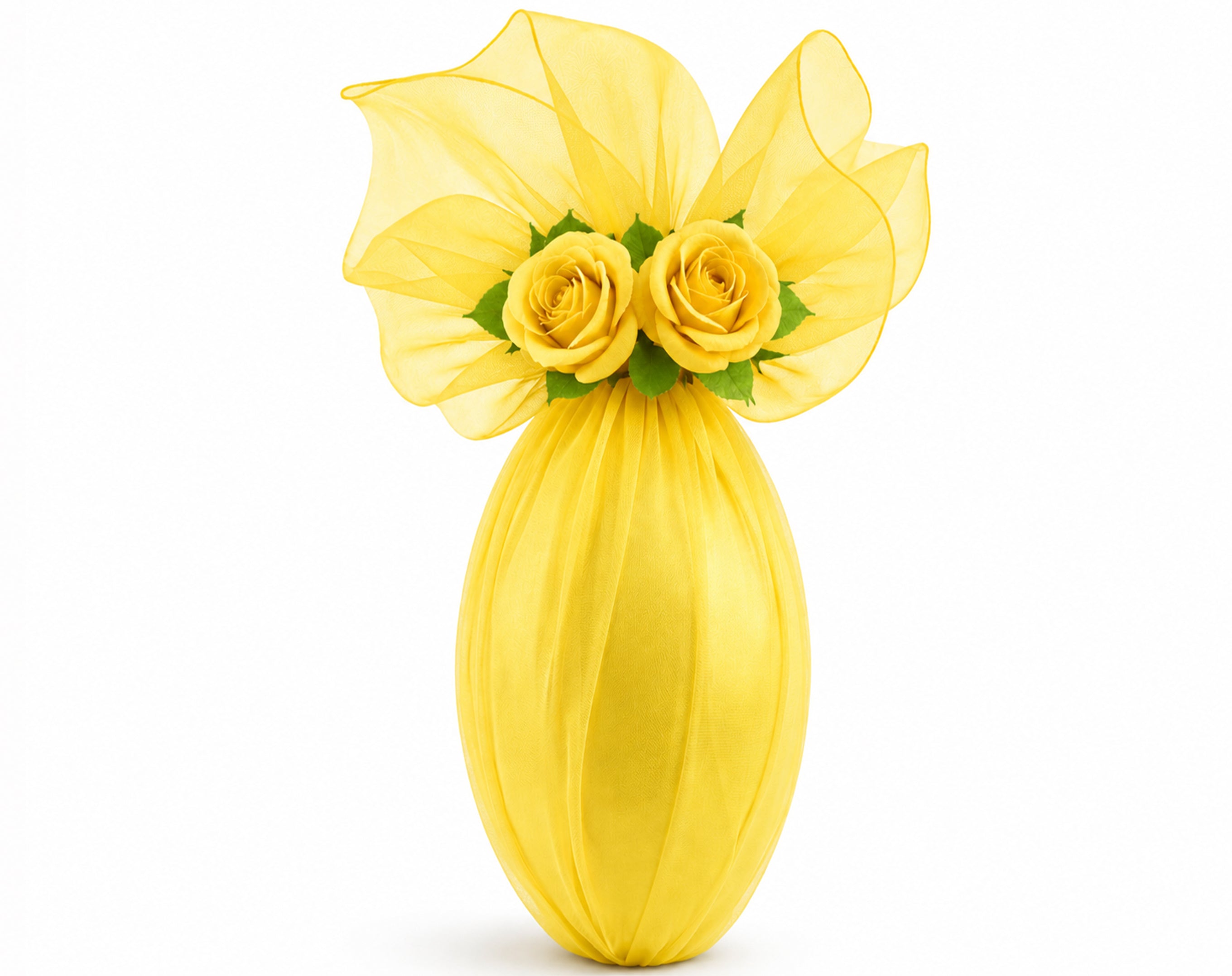 TULLE ORGANZA TONDO D.100 GIALLO
