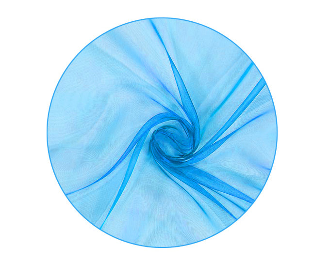 TULLE ORGANZA TONDO D.120 AZZURRO