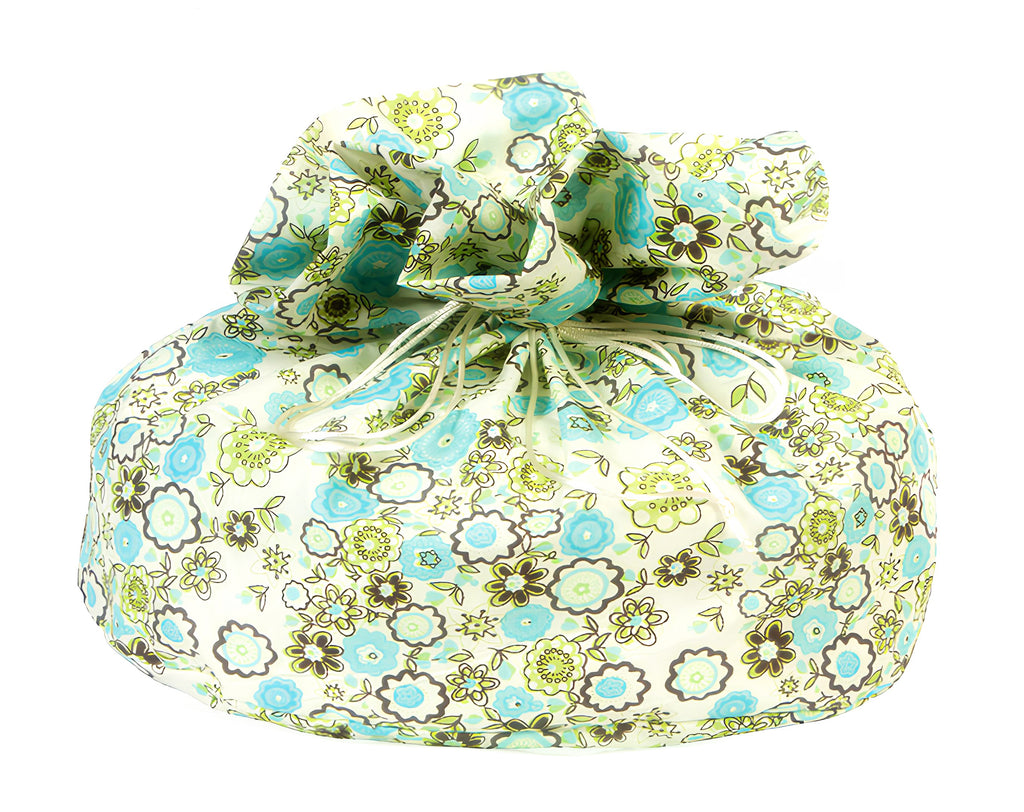 SACCO COLOMBA FIORI 22x31x25CM IN COTONE