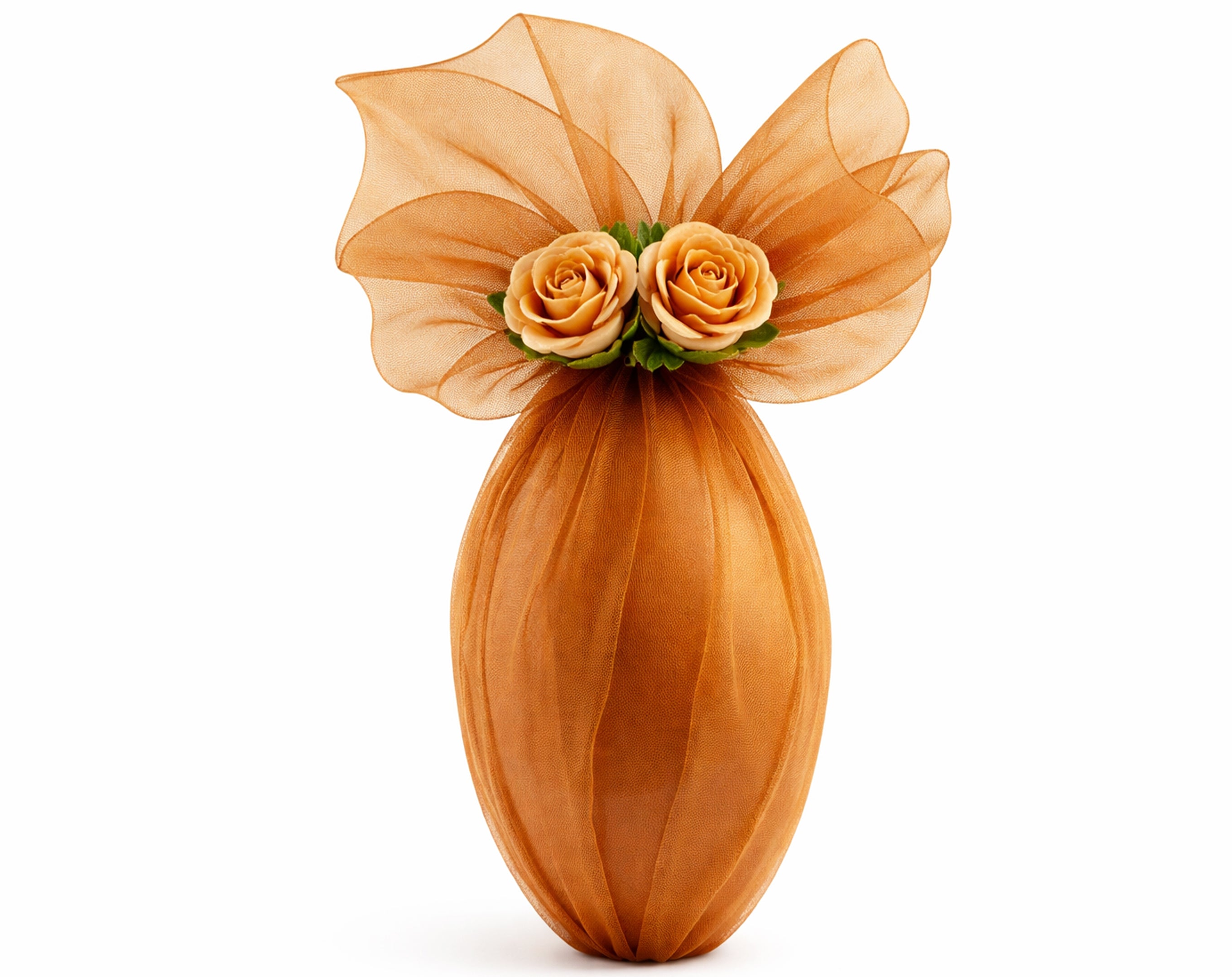 TULLE ORGANZA TONDO D.120 MARRONE