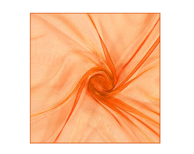 TULLE ORGANZA QUADRATO 140X140 ARANCIO