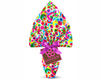 ENVOLTORIO DE HUEVOS DE PASCUA PPL 100X100 METALIZADO BRENTA FUCSIA