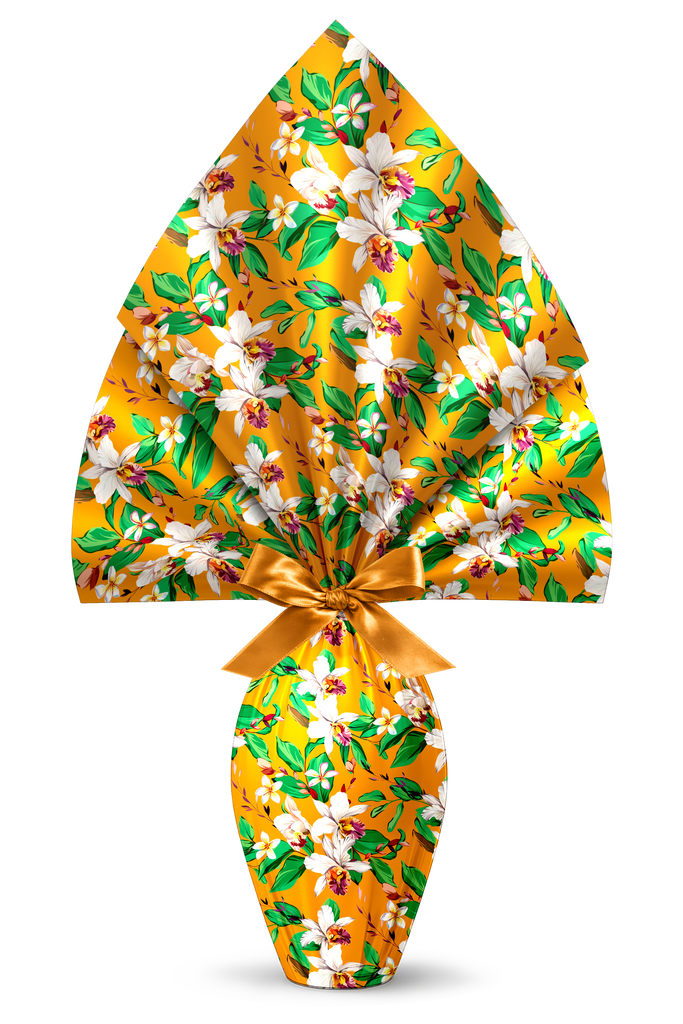 INCARTO PER UOVA DI PASQUA PPL 180X180 METALLIZZATO SECCHIA ARANCIO