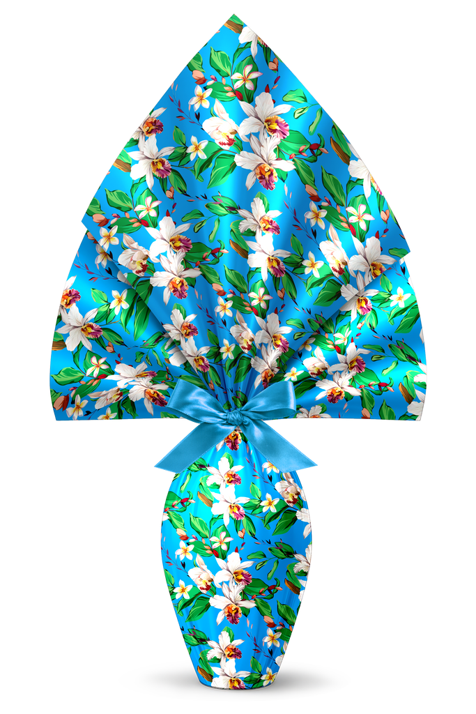 INCARTO PER UOVA DI PASQUA PPL 130X130 METALLIZZATO SECCHIA AZZURRO