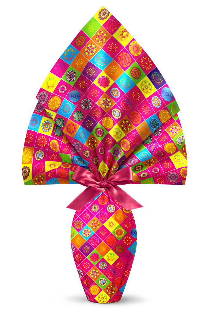 INCARTO PER UOVA DI PASQUA PPL 160X160 METALLIZZATO BORMIDA FUCSIA
