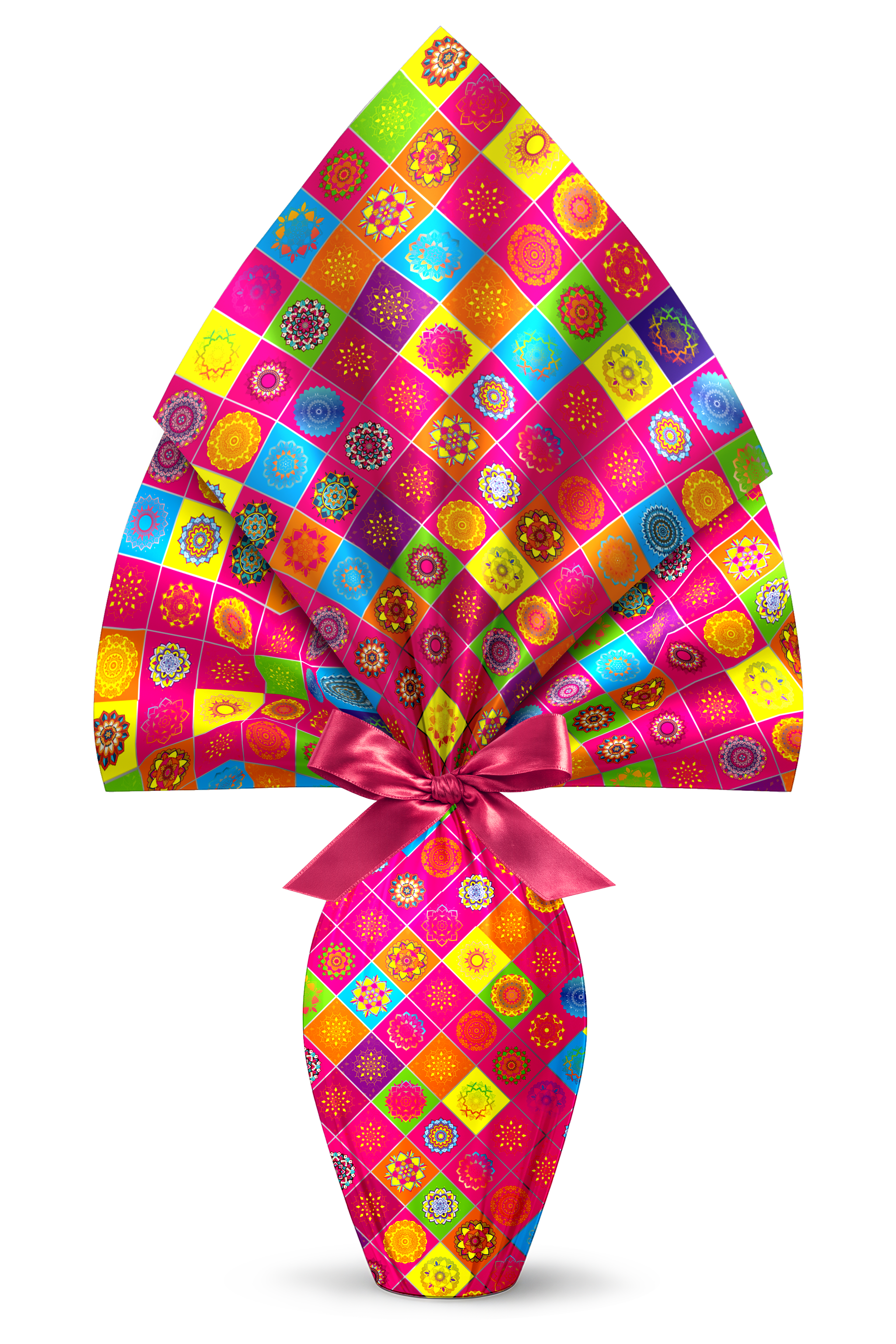 INCARTO PER UOVA DI PASQUA PPL 160X160 METALLIZZATO BORMIDA FUCSIA