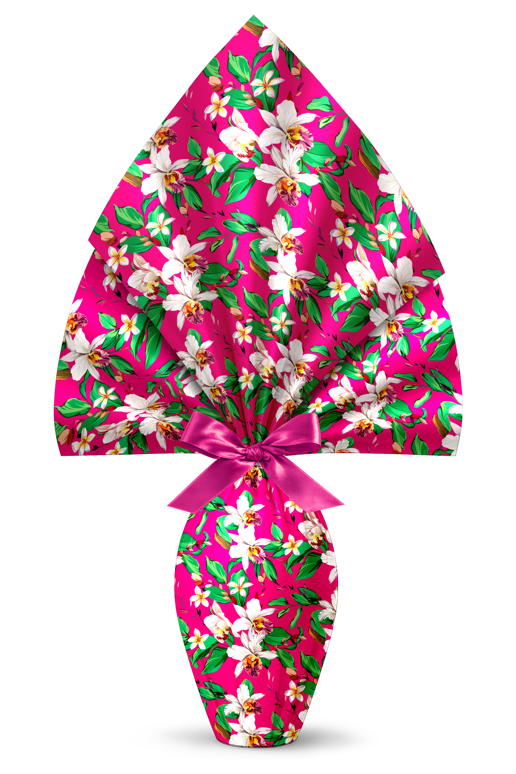 INCARTO PER UOVA DI PASQUA PPL 140X140 METALLIZZATO SECCHIA FUCSIA